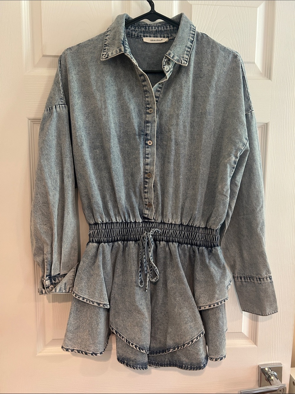 Light Wash Denim Romper size small